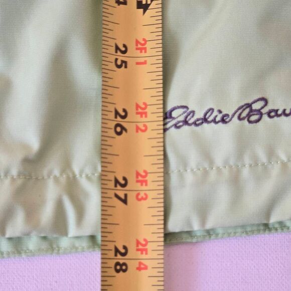 Eddie Bauer Womens WeatherEdge Hooded Rain Jacket Light Green 2XL - Picture 11 of 12